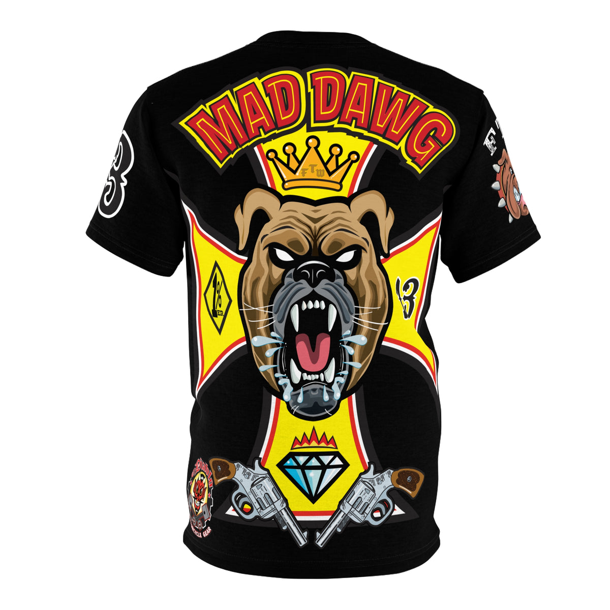 Mad Dawg Customs HiViz Super Tee - Hardcore Biker Threads
