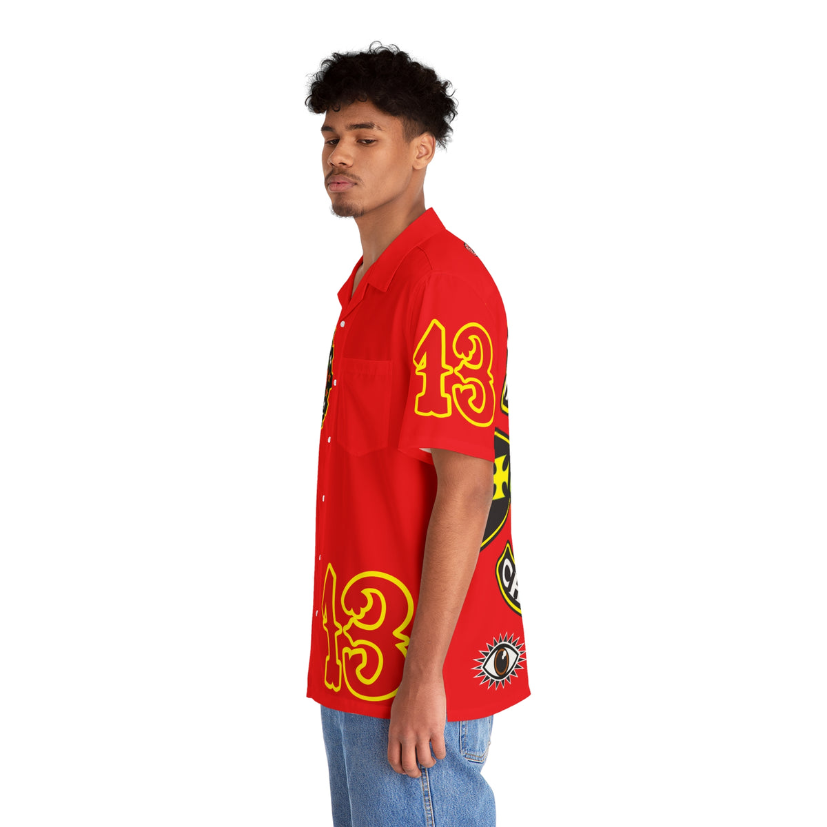 Big Bopper Men's Hawaiian Shirt - Loose, Comfortable Button Up Shirt for Easy Breezy Riding - Sizes to 5XL