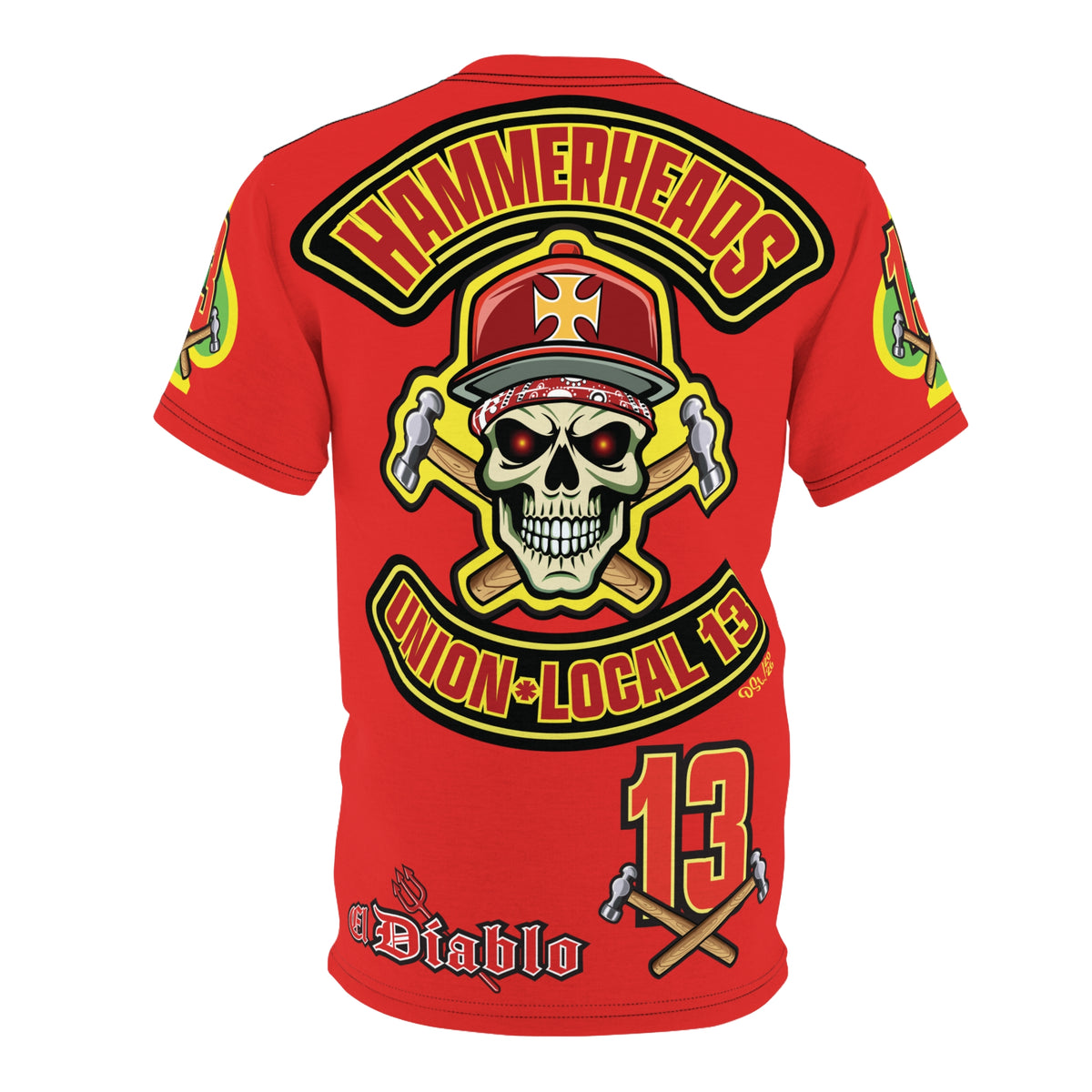 Hammerheads Union Local 13 FAFO -  Custom Motorcycle Riding Tee Shirt _ Super Comfort and Fit