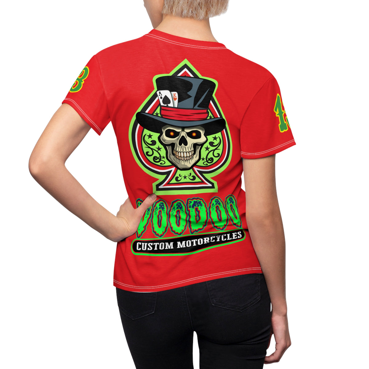 Women's Cut VooDoo Custom Motorcycles Graphic Tee — HiviZ Graphics