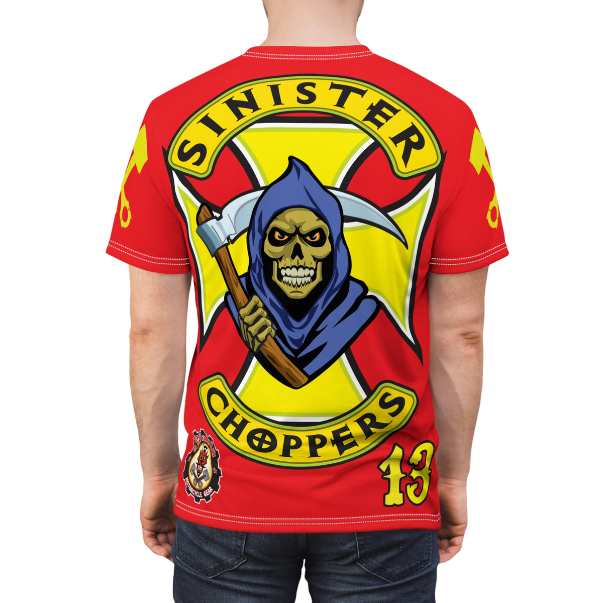 Sinister Choppers HiViz Custom Motorcycles Reaper Super Tee - High Performance Riding Wear