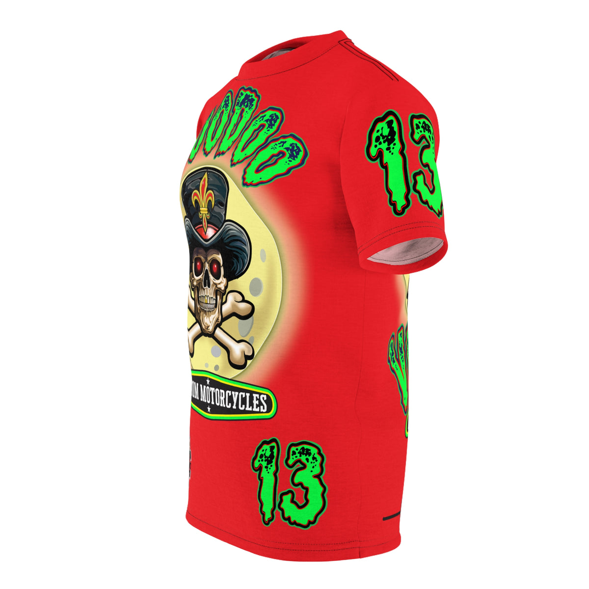 Voodoo Lucky 13 Motorcycle Ultimate HiViz Super Tee, XL Graphics , Custom Riding Apparel