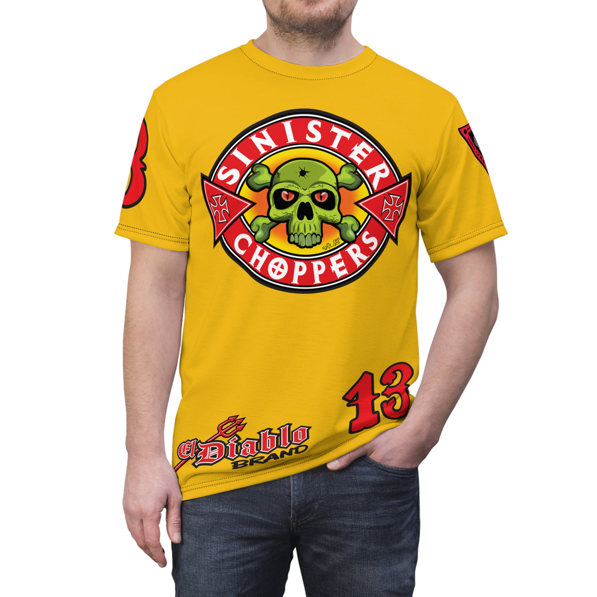 SRT Sinister Choppers  Super Tee - Clean, Beautiful, Design - Outrageous Biker Gear