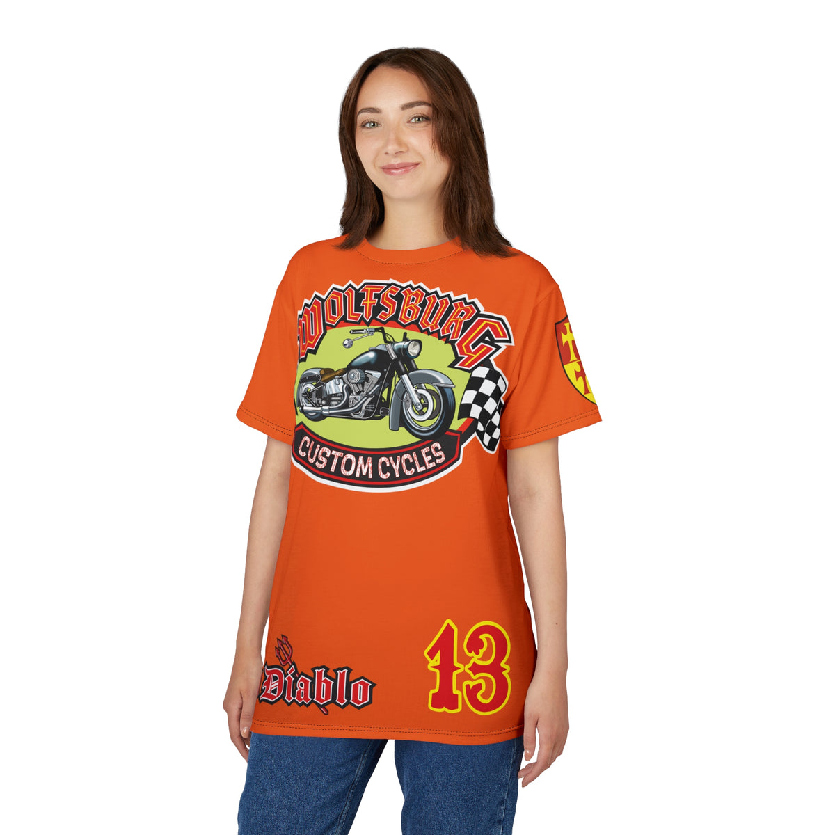 Wolfsburg Custom Cycles HiViz High Comfort Motorcycle Riders Super Tee