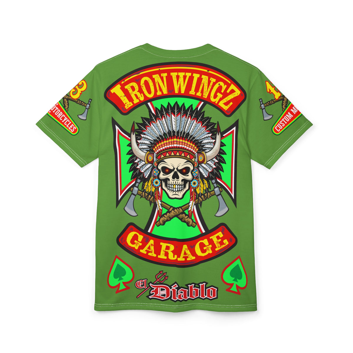 Iron WingZ Customs HiViz High Performance Motorcycle Riding Super Tee