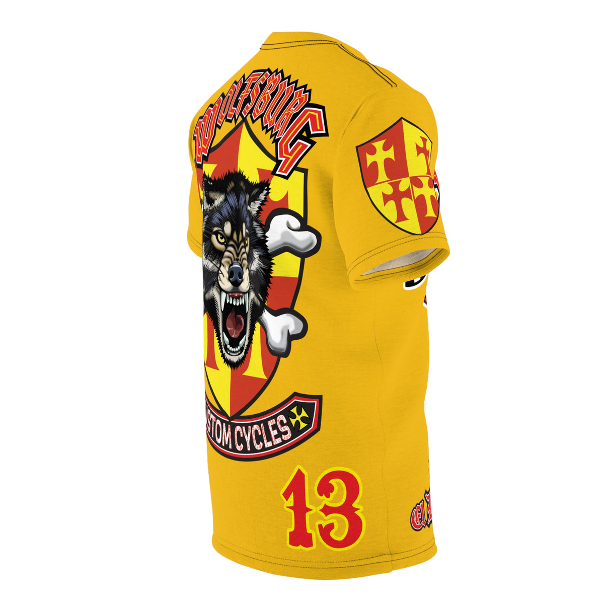 Wolfsburg Custom Cycle HiViz, High Performance Custom Motorcycle Riders Super Tee