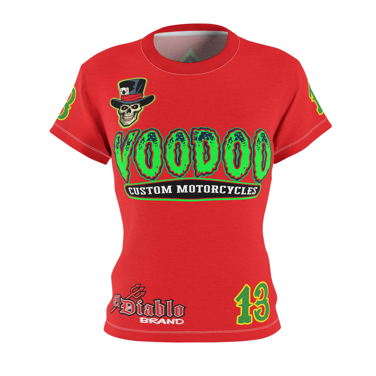 Women's Cut VooDoo Custom Motorcycles Graphic Tee — HiviZ Graphics
