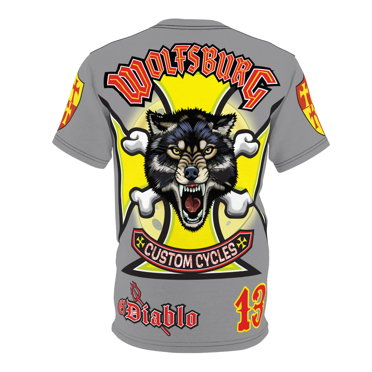 Wolfsburg Custom Cycles HiViz High Comfort Motorcycle Riders Super Tee