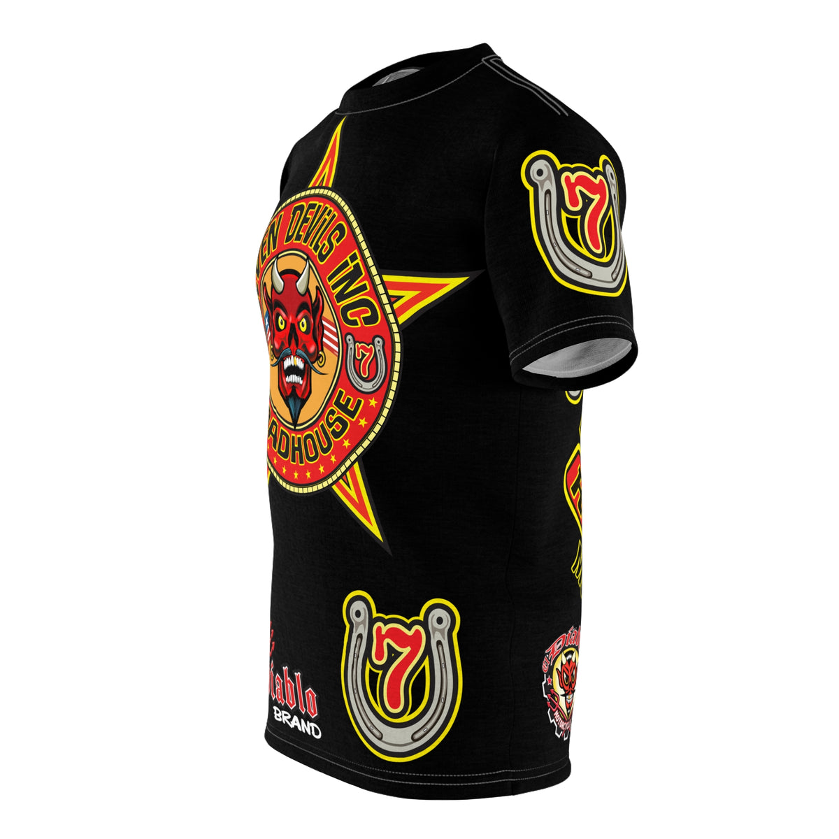 Seven Devils Inc. Roadhouse Graphic Tee - Motorcycle Custom Riding Super Tee - This is THE Super Tee you want to wear !!!!