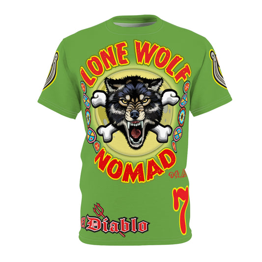 Lone Wolf Nomad HiViz Super Tee - Special Design for Independent No Club Riders