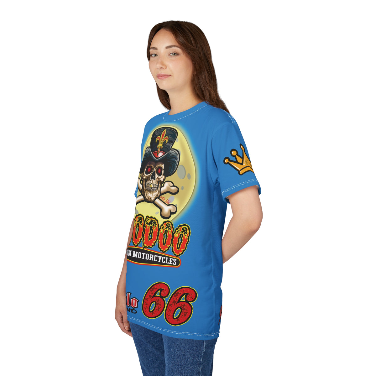 VooDoo Custom Motorcycles Route 66 Unisex Super Tee - High Performance Riding Gear
