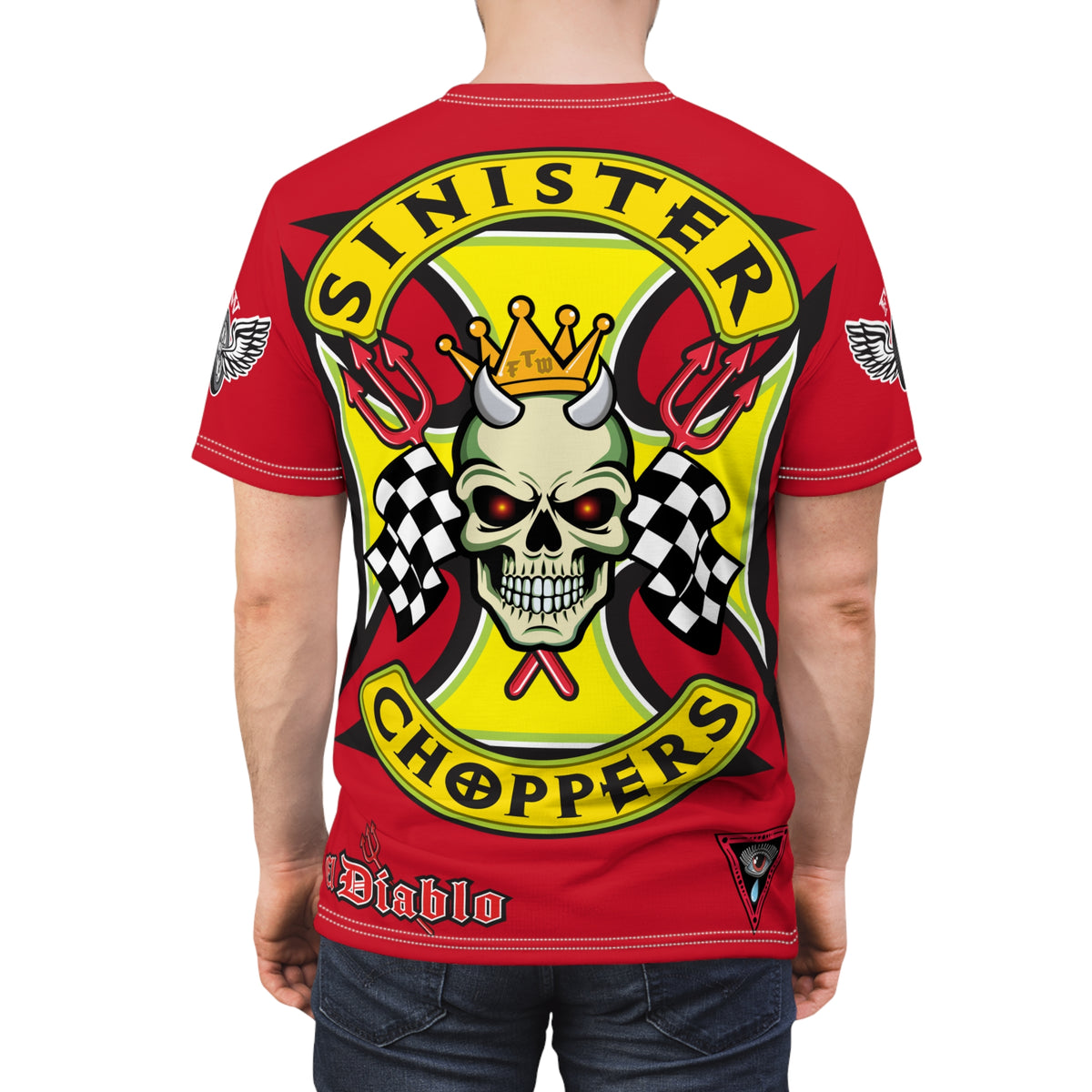 Sinister Choppers HiViz Super Tee - Custom Designed Motorcycle Riding Gear