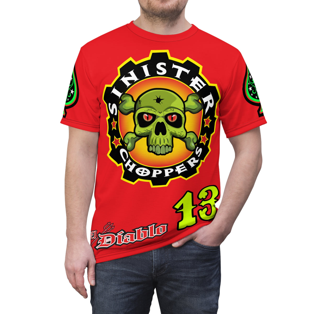 Sinister Choppers Red Baron Spectacular Road Warrior Super Tee