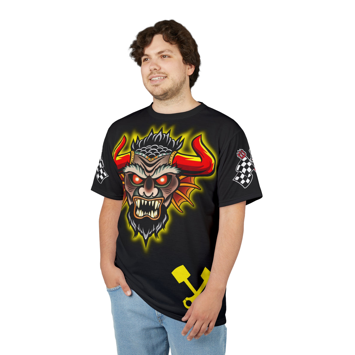 Speed Demon HiViz Custom Motorcycle Super Tee