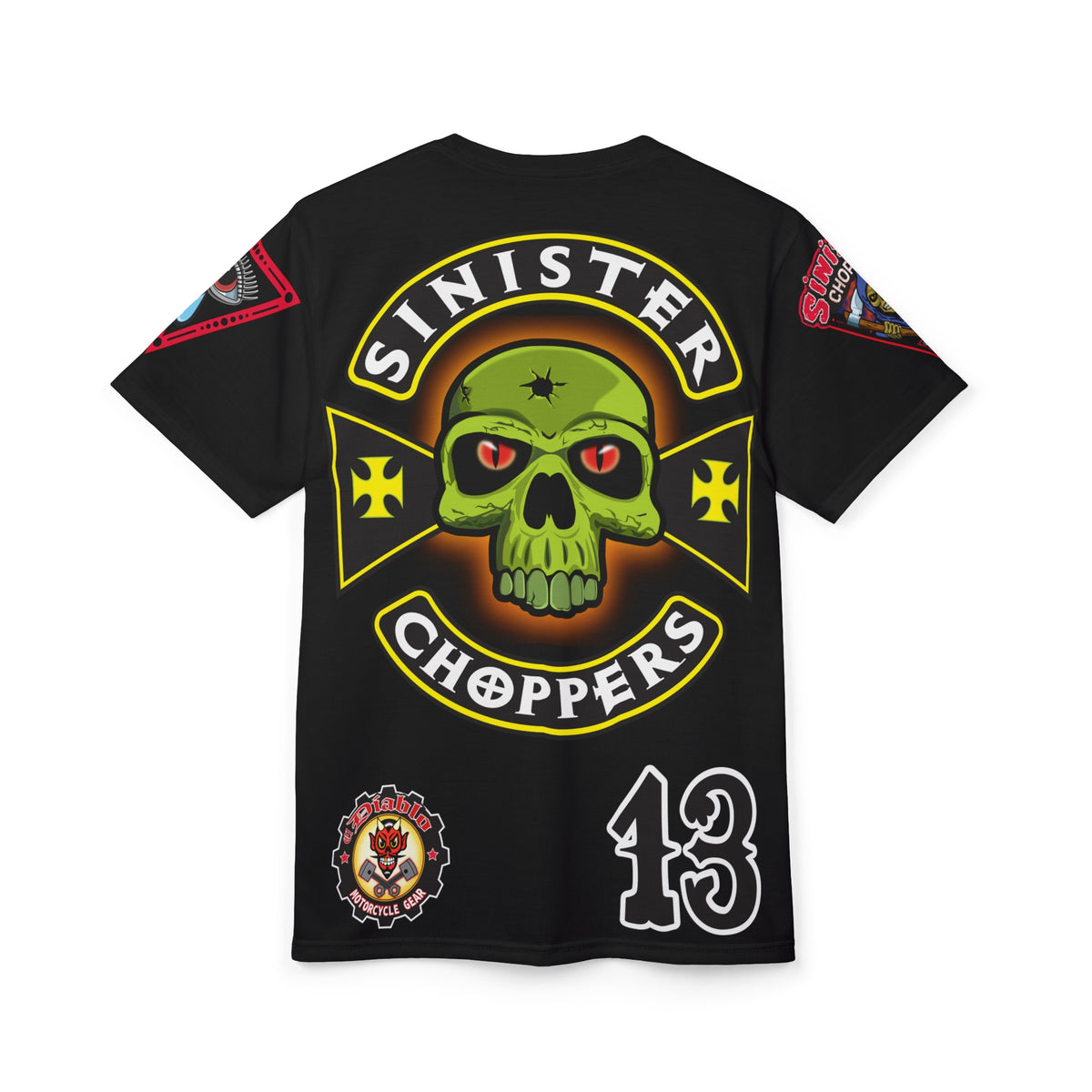 Sinister Choppers - BAD in BLACK Super Tee - Spectacular Custom Motorcycle Riding Gear