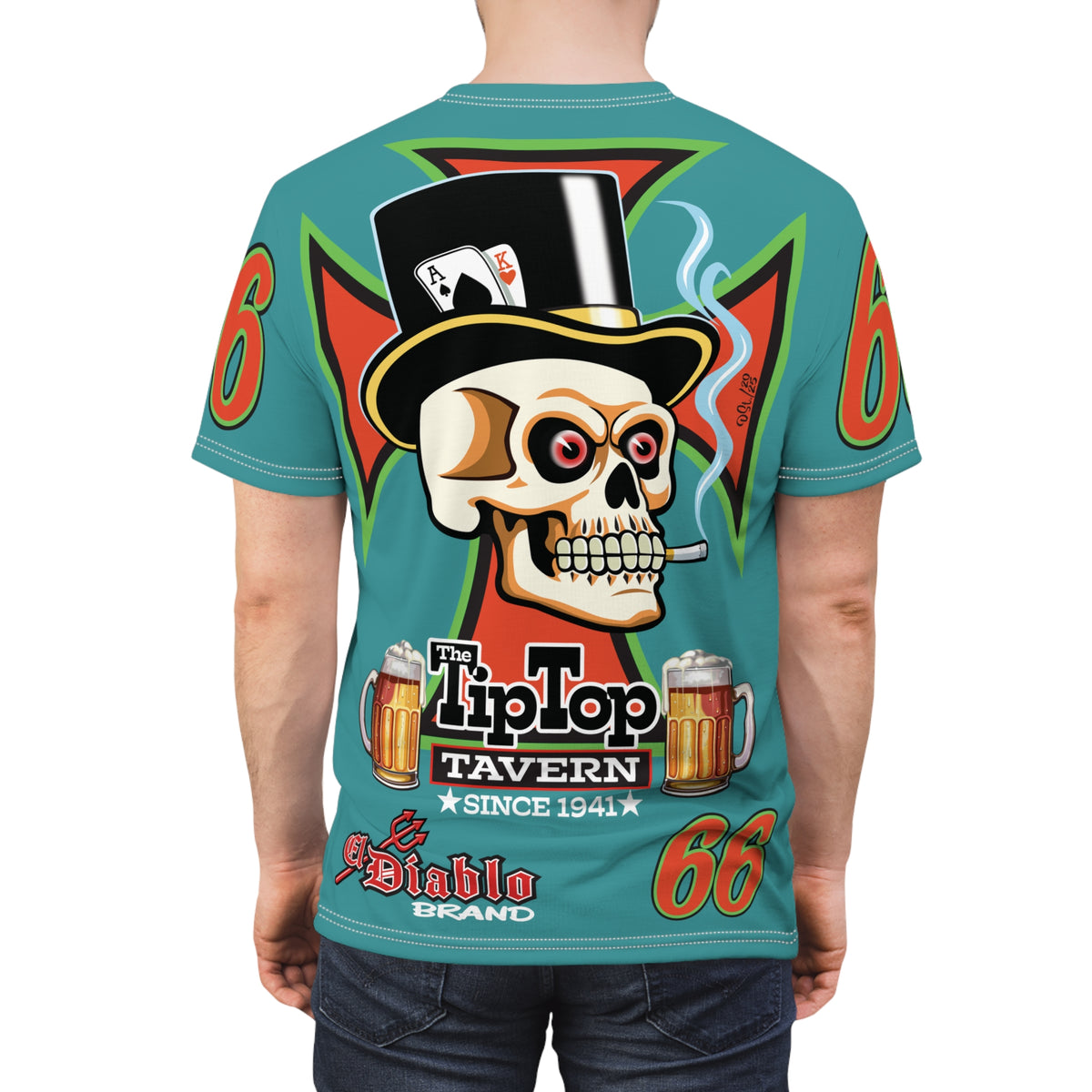 Tip Top Tavern Dive Bar Super Riding Tee - America's Best Dive Bar, Bikes, Beers, Babes & Bros. - Biker Bar Tee