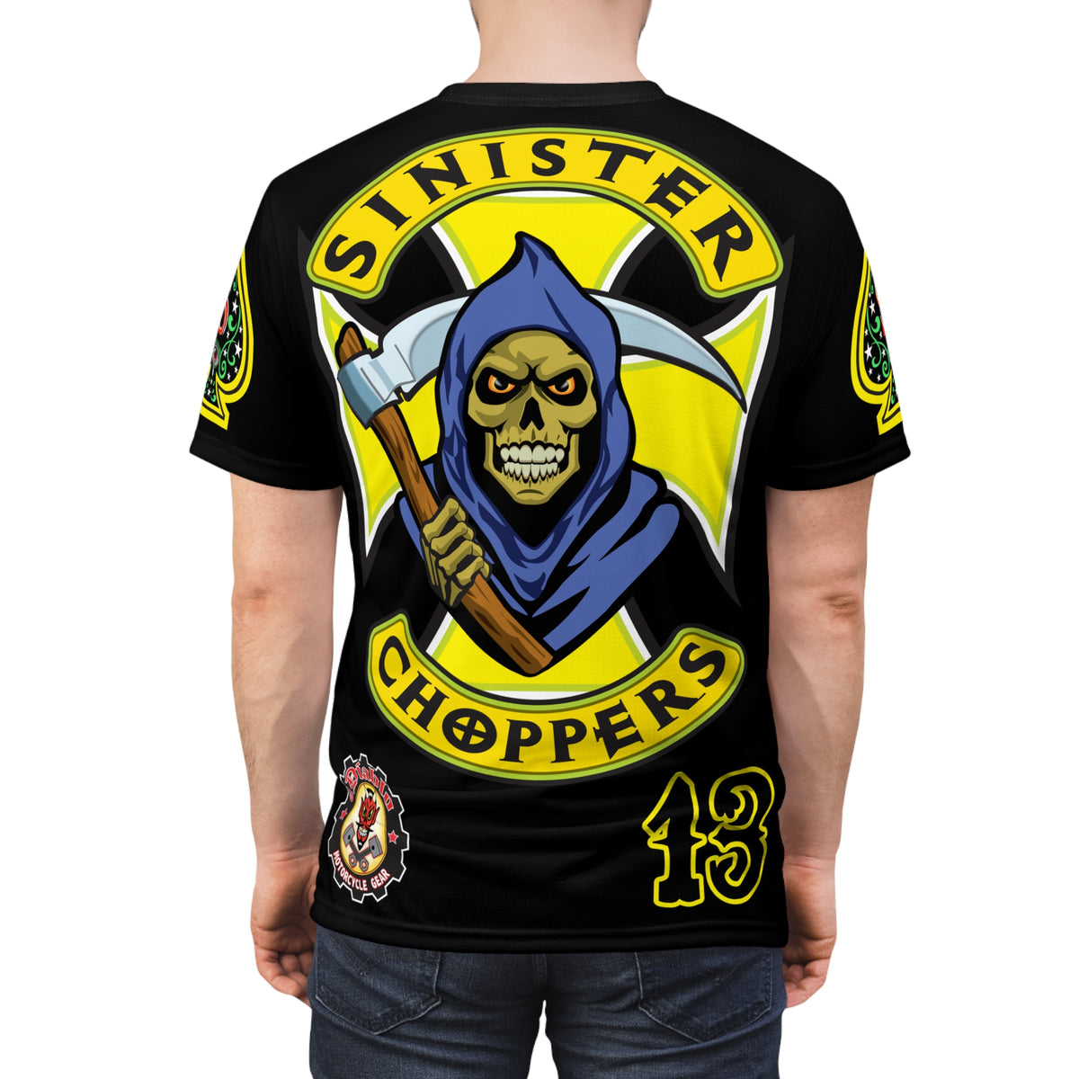Sinister Choppers Custom Motorcycles - Custom Reaper Super Riding Tee - High Performance Riding Wear