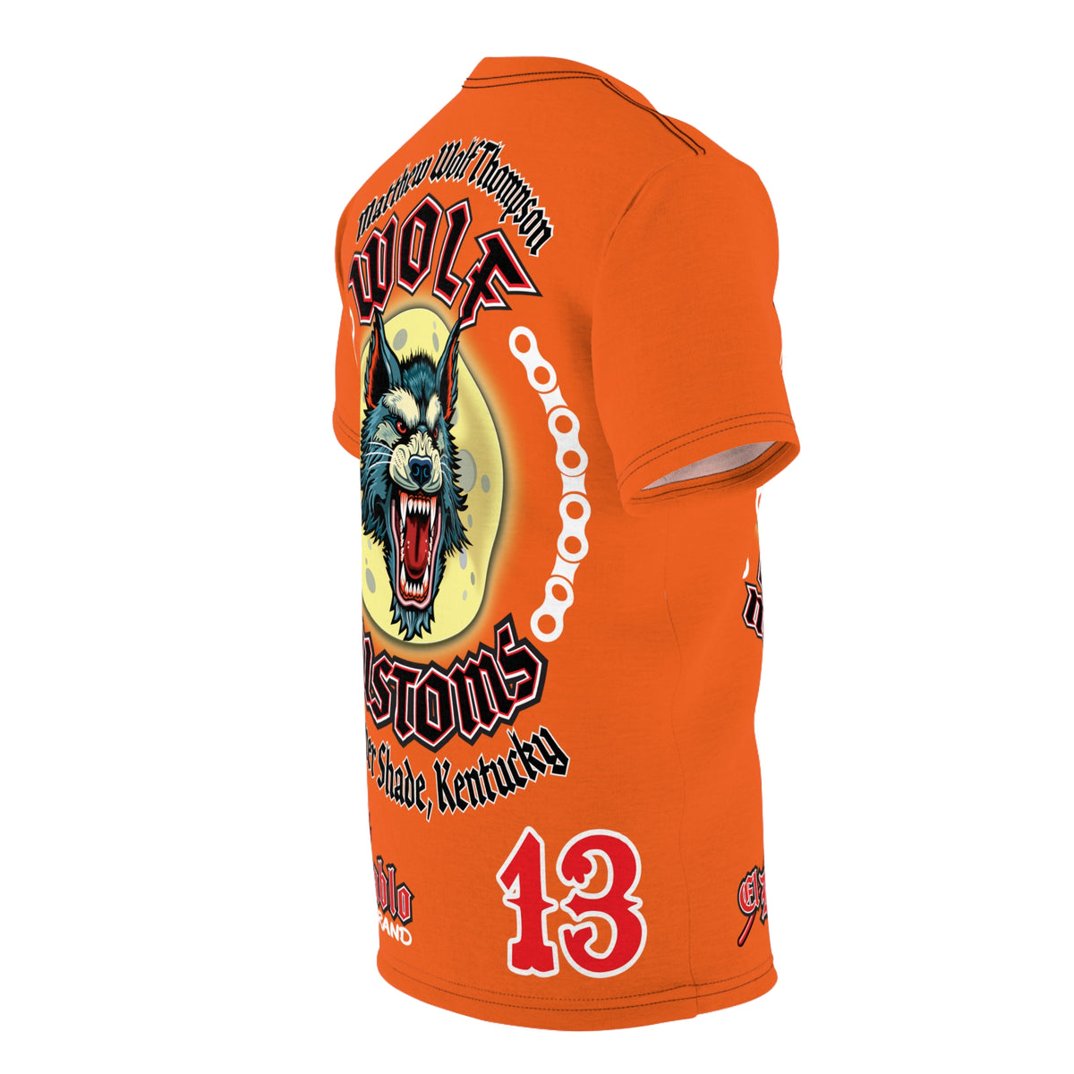 MWT Wolf Custom Motorcycles Super Tee — Viciously Cool High Performance Motorcycle Riding Shirt