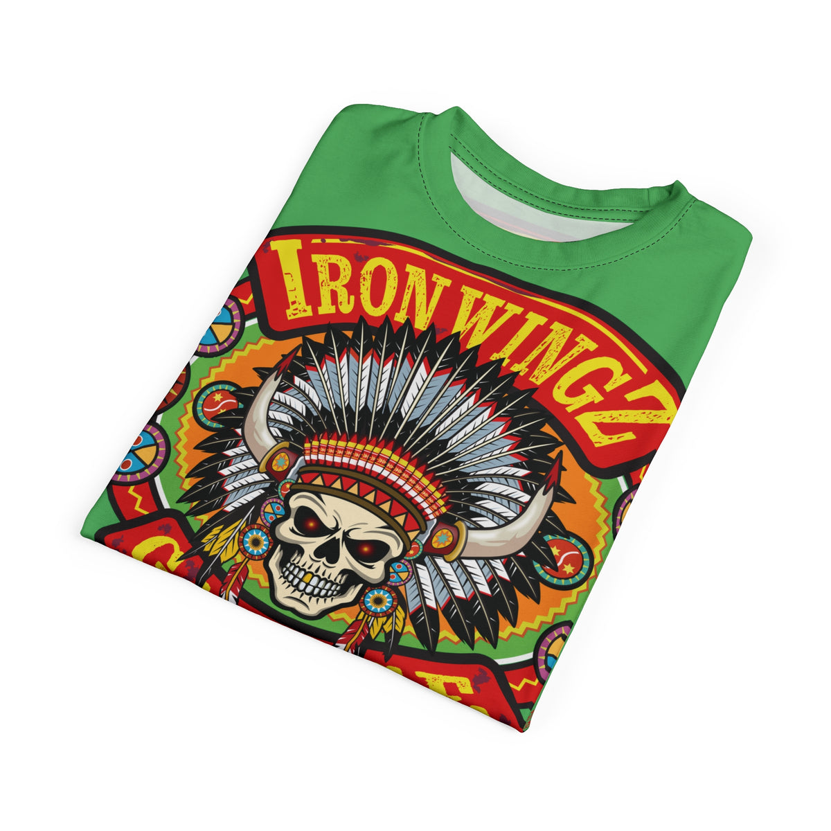 Iron WingZ Garage  Graphic Super Tee, Edgy Streetwear, Customized Apparel, Gift for Bikers