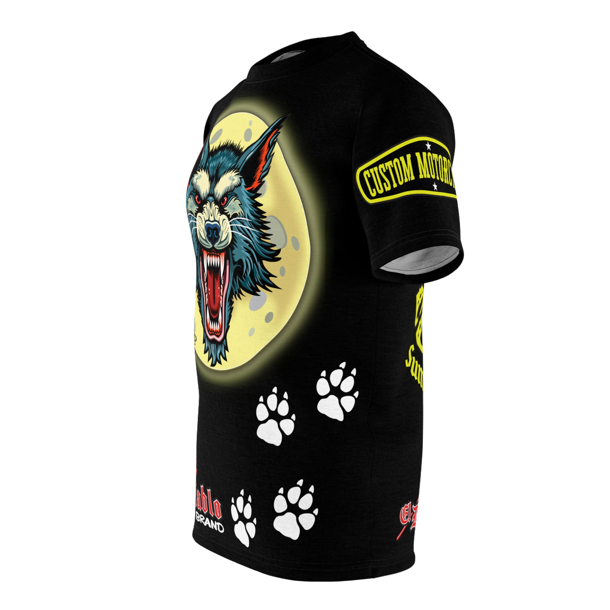 MWT Wolf Custom Motorcycles Super Riding Tee — Viciously Cool High Performance Motorcycle Riding Shirt