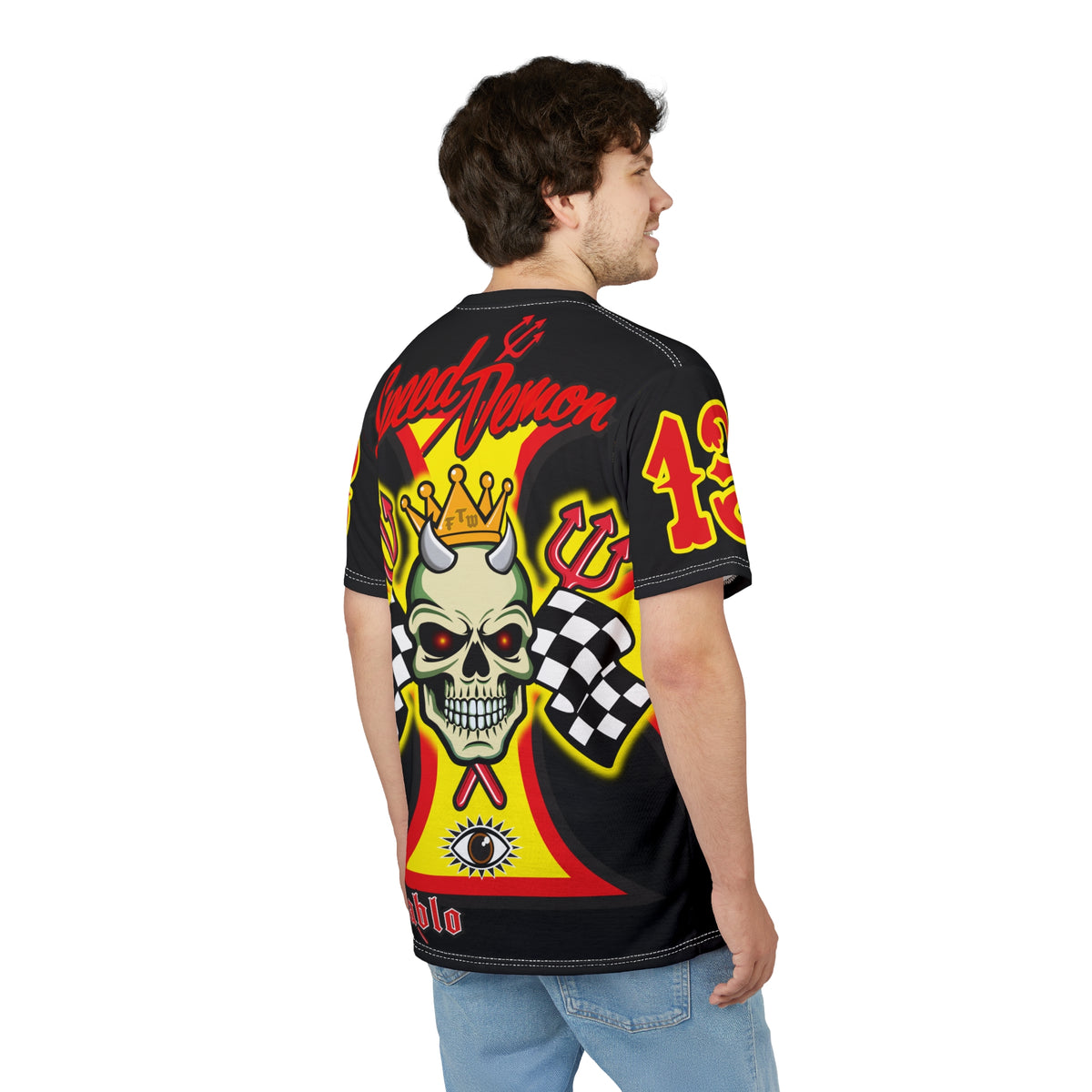 Speed Demon High Performance Unisex Super Tee - Edgy Racing Skull Design