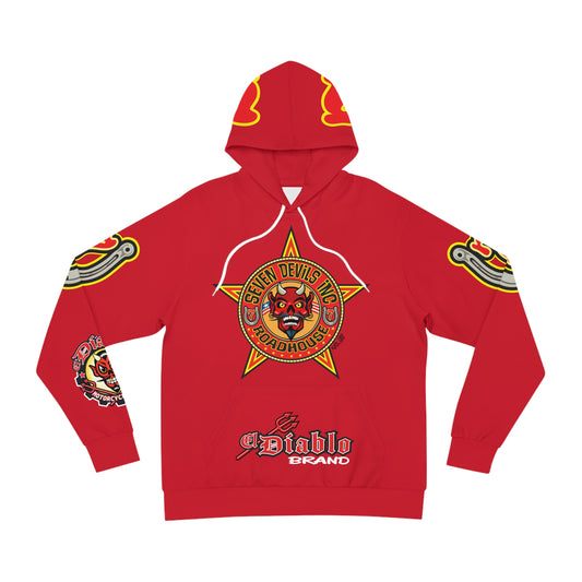 HoodZ Seven Devils Roadhouse Retro Devil Logo Pullover Hoodie