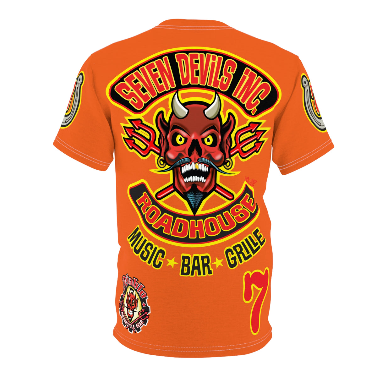 Seven Devils Inc. Roadhouse Graphic Tee - Motorcycle Custom Riding Super Tee