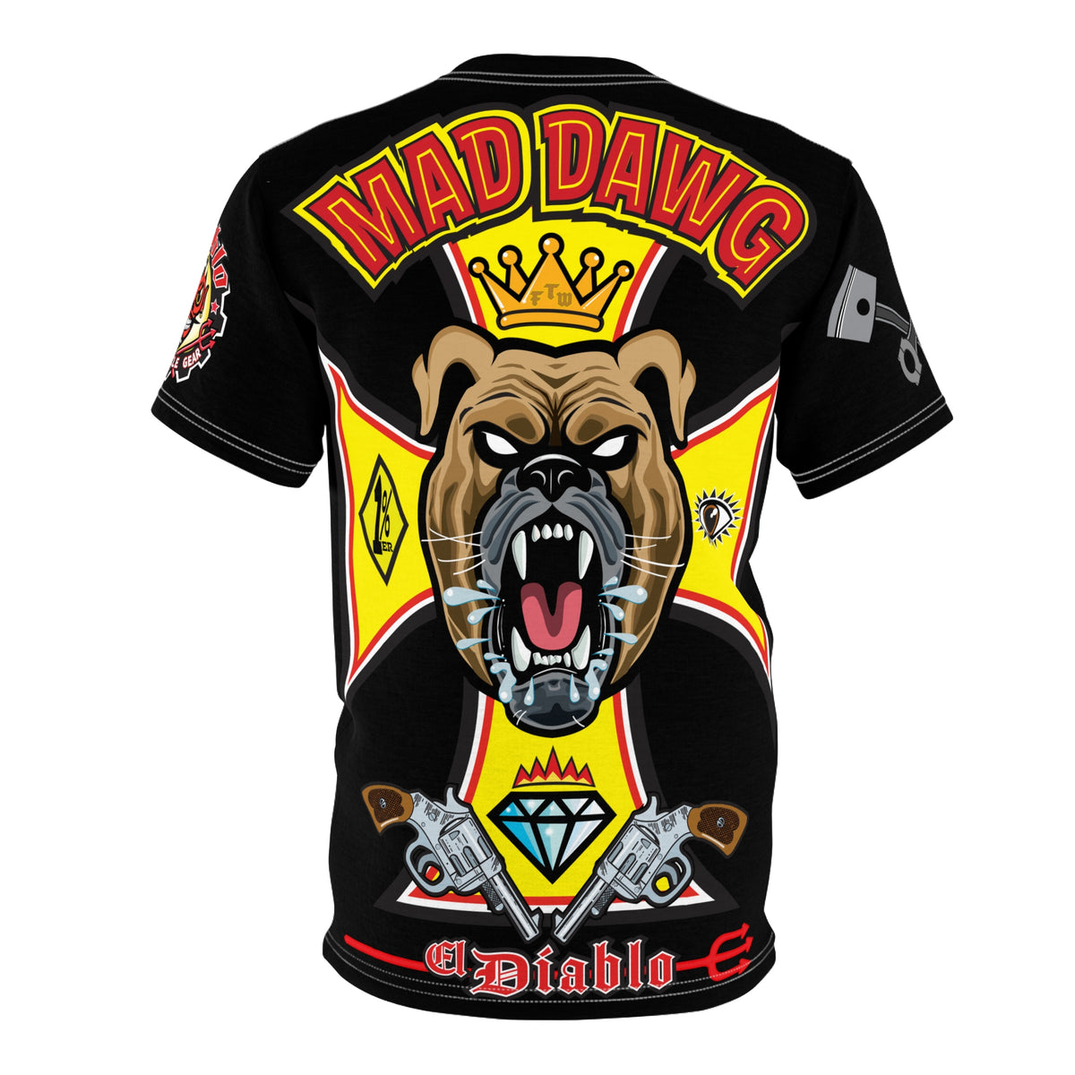 SRT Mad Dawg Custom Bobbers & Choppers Highest Quality Motorcycle Riding Tee Shirt
