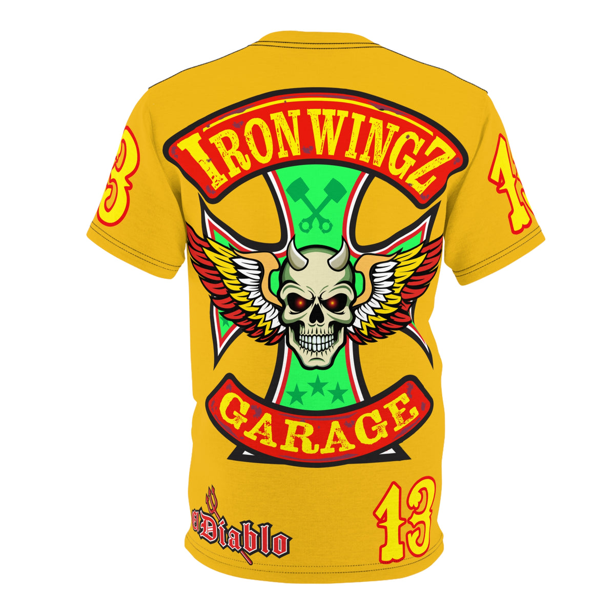Iron Wingz Garage HiViz Super T - Hardcore Motorcycle Riders Cut