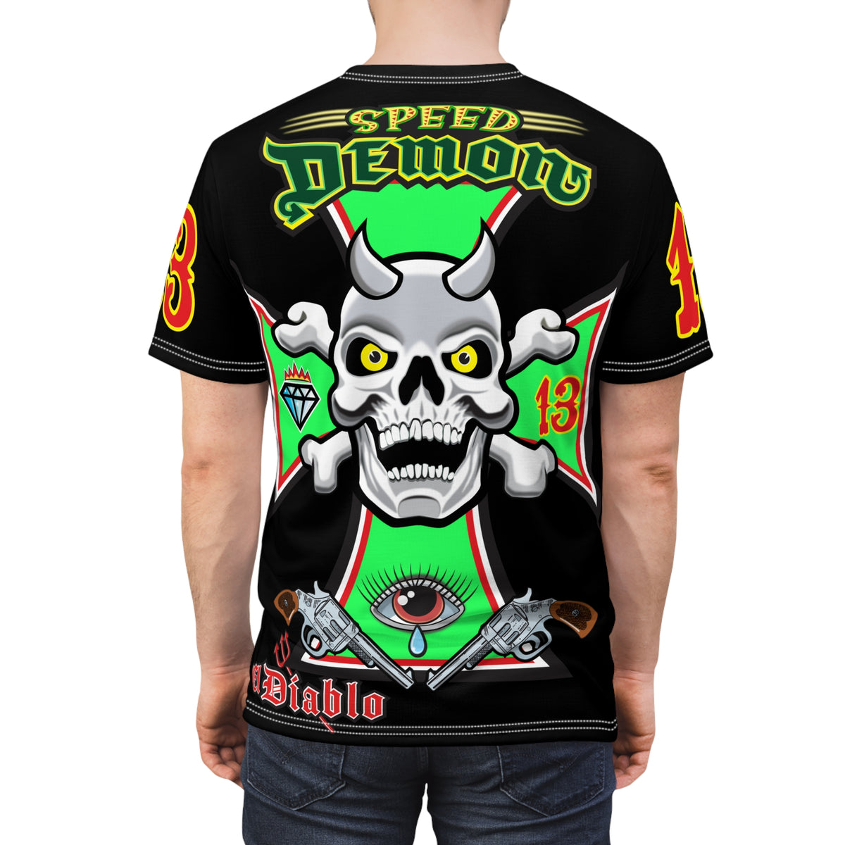 Speed Demon HiViZ Riding Super Tee - Superior Riding Comfort- The Intimidator