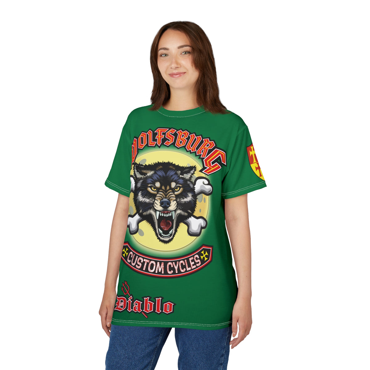 Wolfsburg Custom Cycles HiViz Super Tee - Ultimate in Riding Comfort
