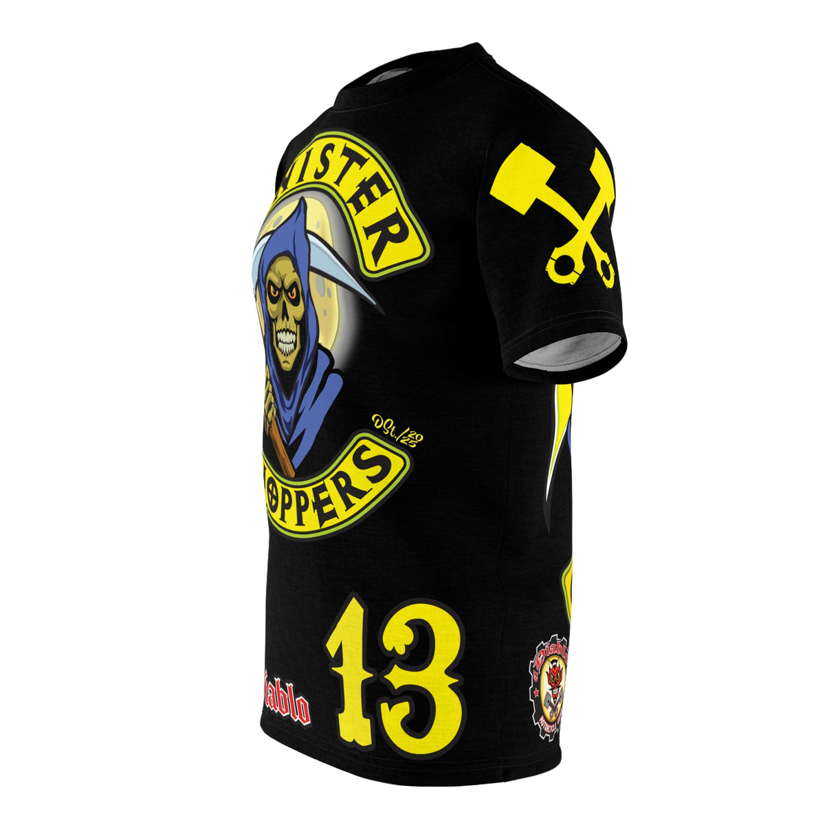 Sinister Choppers HiViz Custom Motorcycles Reaper Super Tee - High Performance Riding Wear