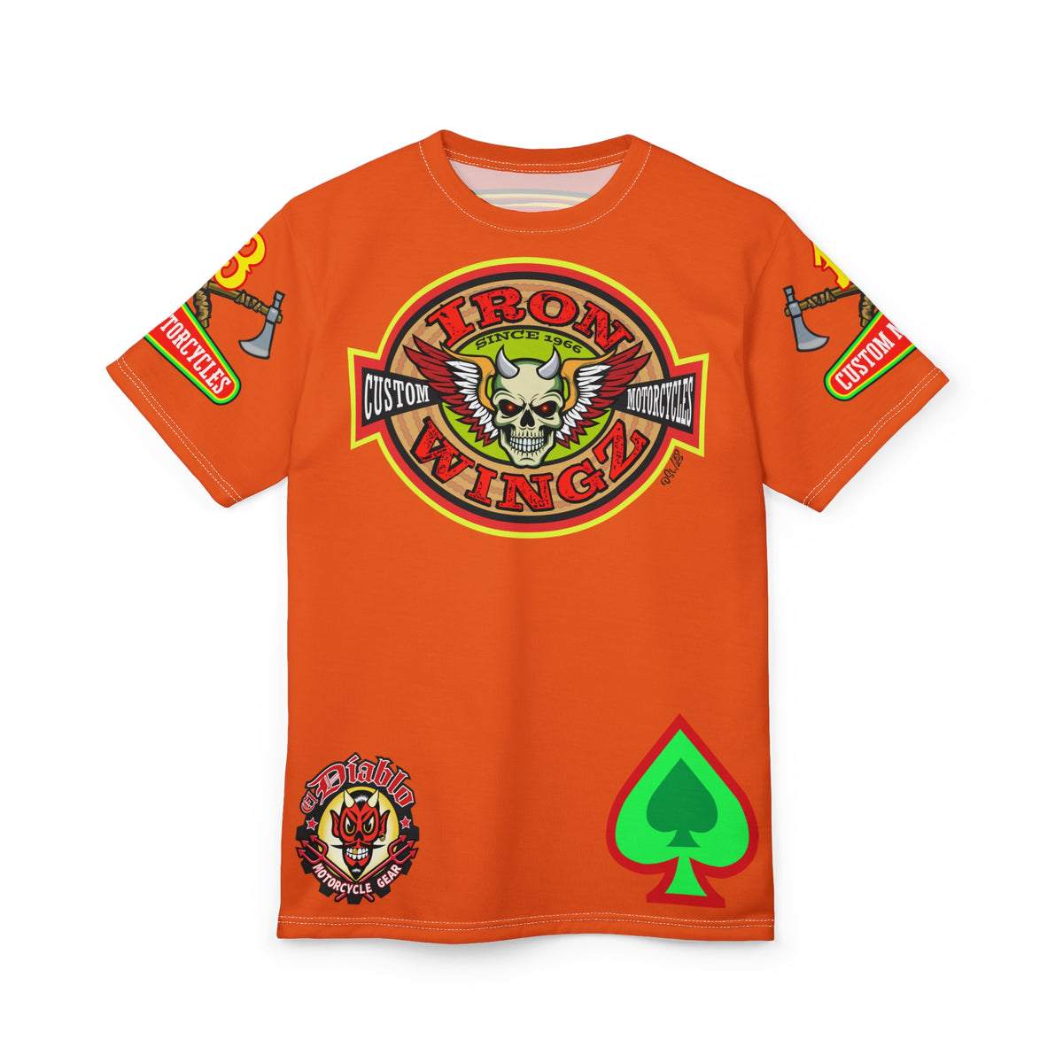 Iron WingZ Customs HiViz High Performance Motorcycle Riding Super Tee