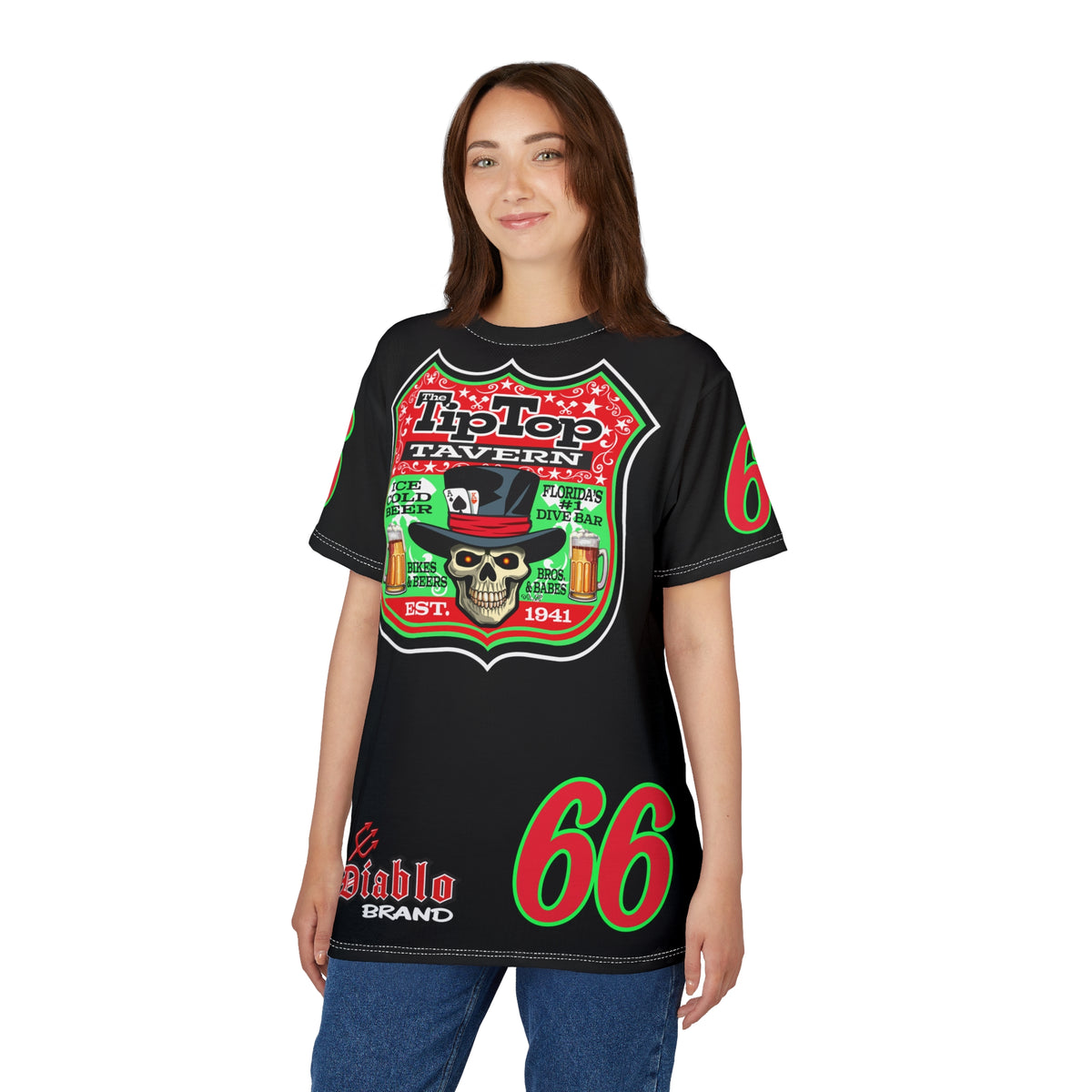 Tip Top Tavern Dive Bar Super Tee (*Limited Edition) - America's Best Dive Bar, Bikes Beers Babes & Bros. - Honouring Biker Bar Tee