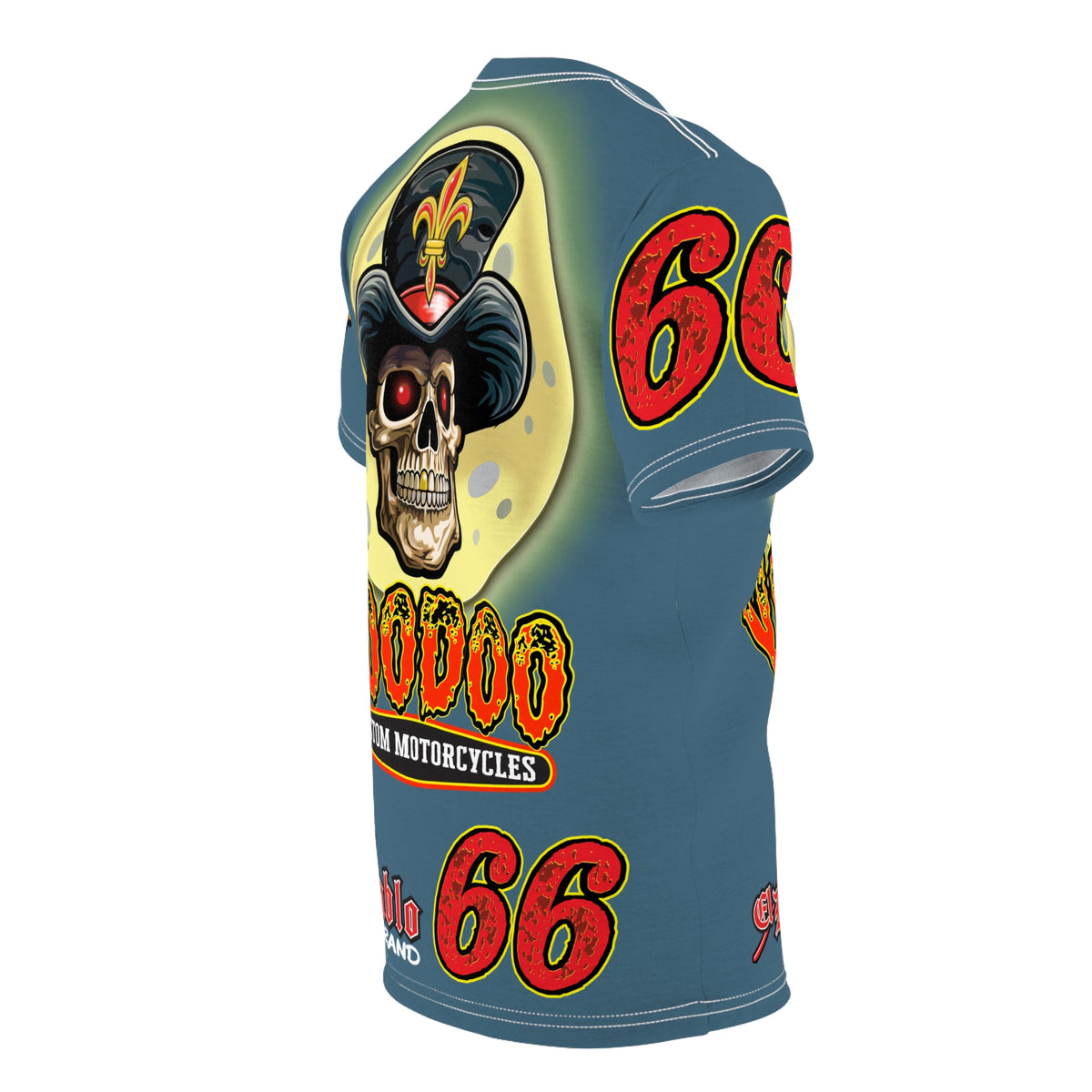 VooDoo Custom Motorcycles Route 66 Unisex Super Tee - High Performance Riding Gear