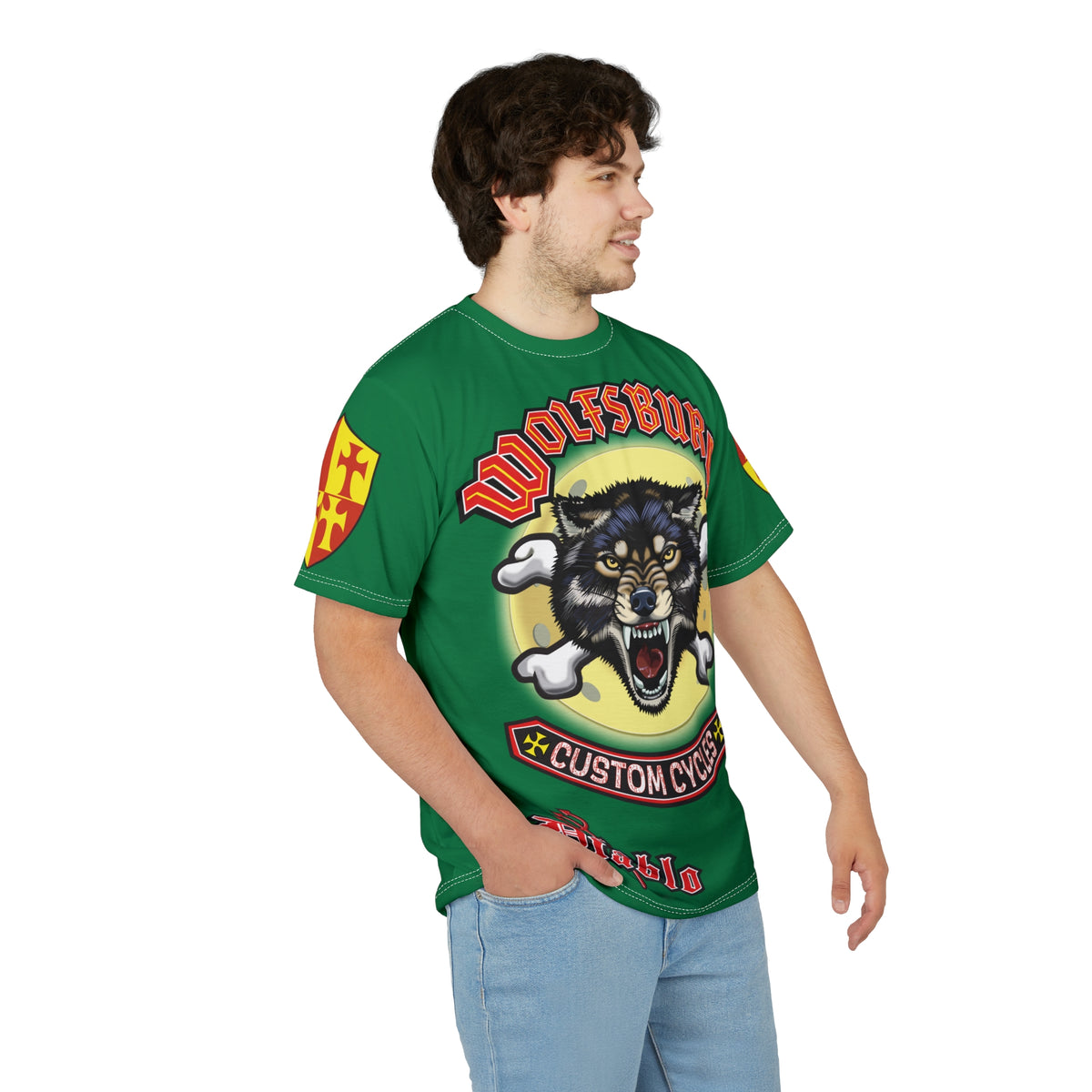 Wolfsburg Custom Cycles HiViz Super Tee - Ultimate in Riding Comfort