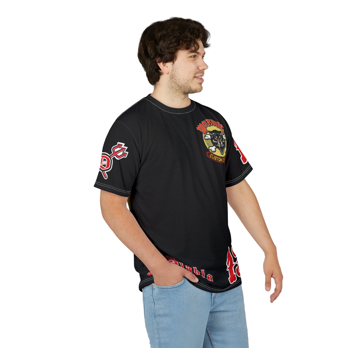 Wolfsburg Custom Cycles Motorcycle Riding Tee Shirt - Cool Riding Comfort
