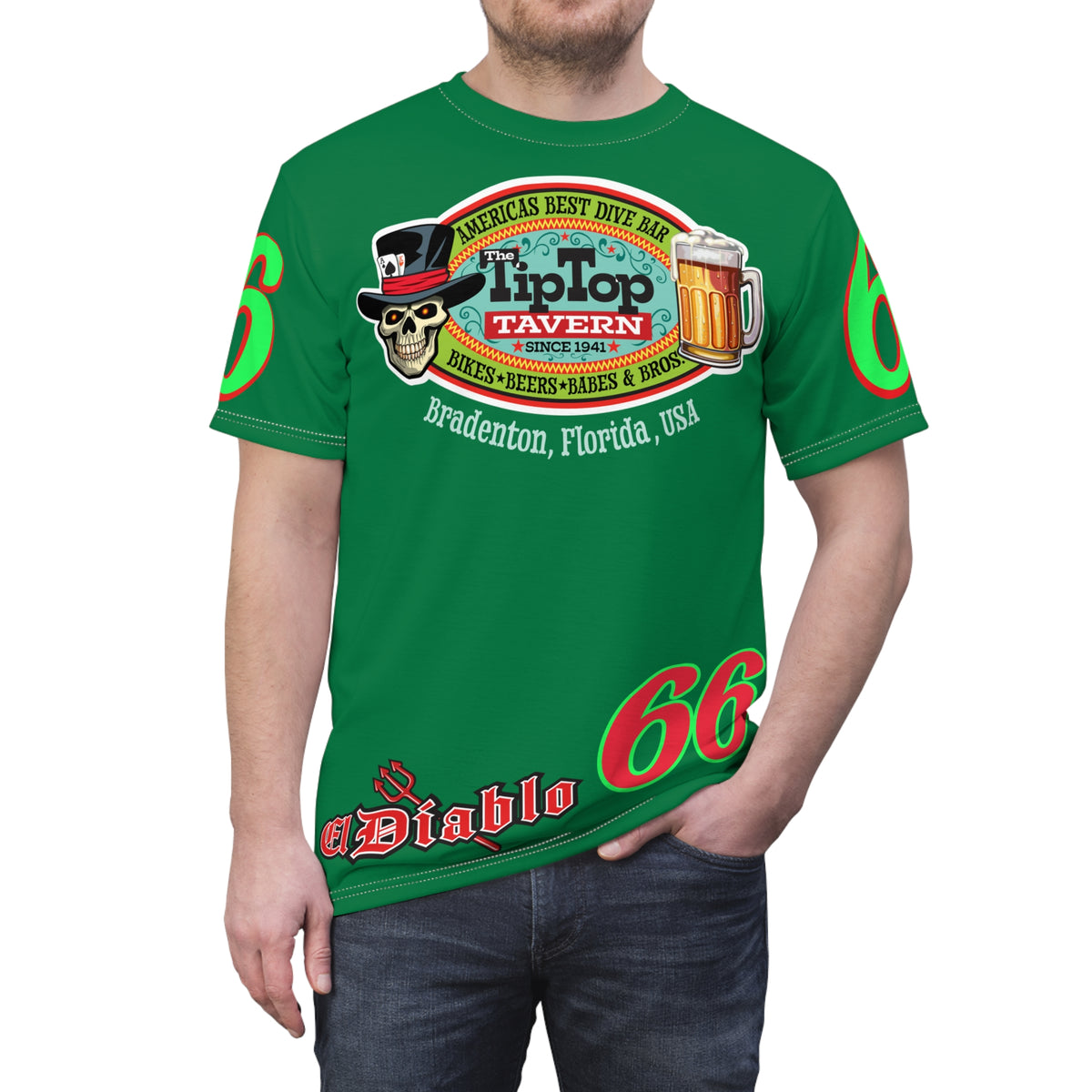 Tip Top Tavern Super Tee - America's Best Dive Bar - Bikes Beers Babes & Bros.