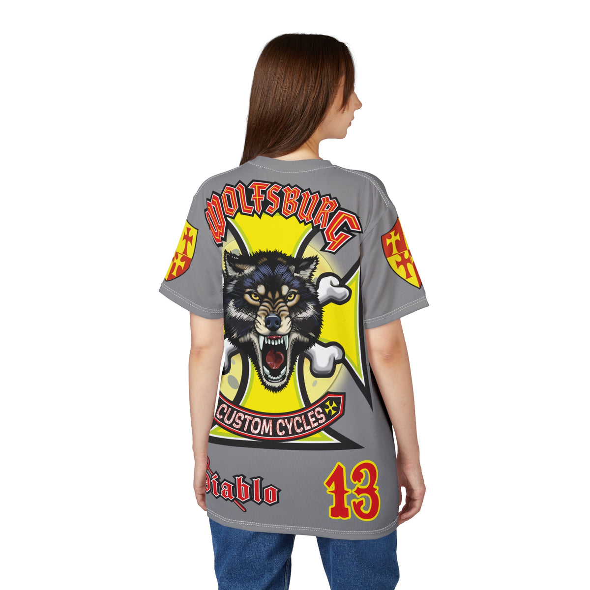 Wolfsburg Custom Cycles HiViz High Comfort Motorcycle Riders Super Tee
