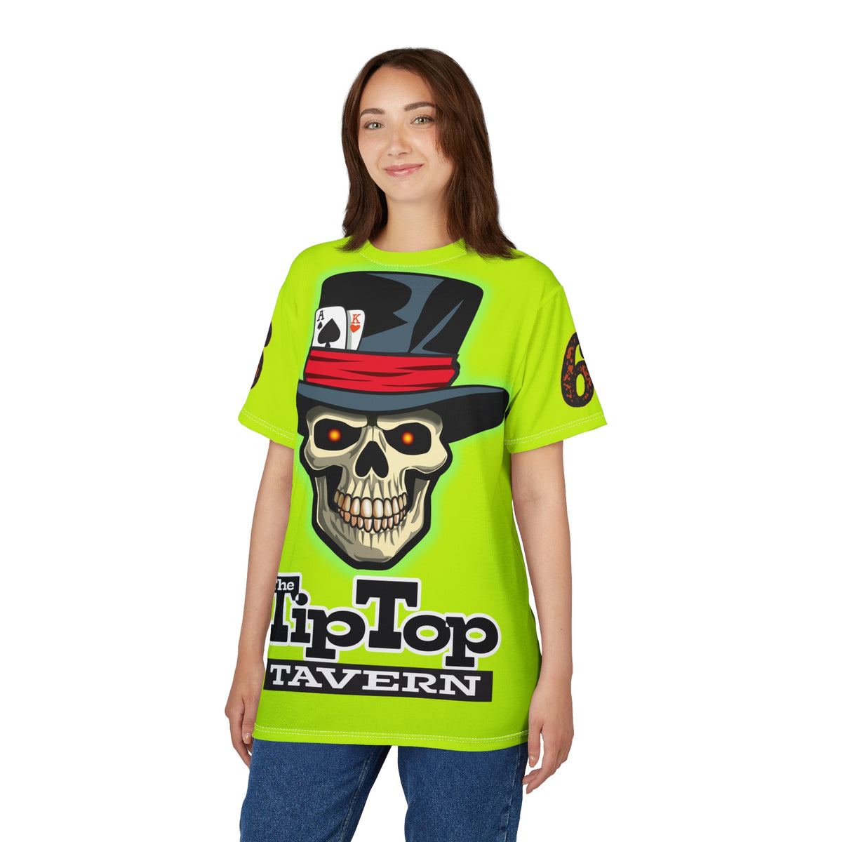 Very Special Tip Top Tavern Dive Bar HiViz Lumina Super Tee (*Limited Edition) - America's Best Dive Bar, Bikes Beers Babes & Bros. - Honouring Biker Bar Tee