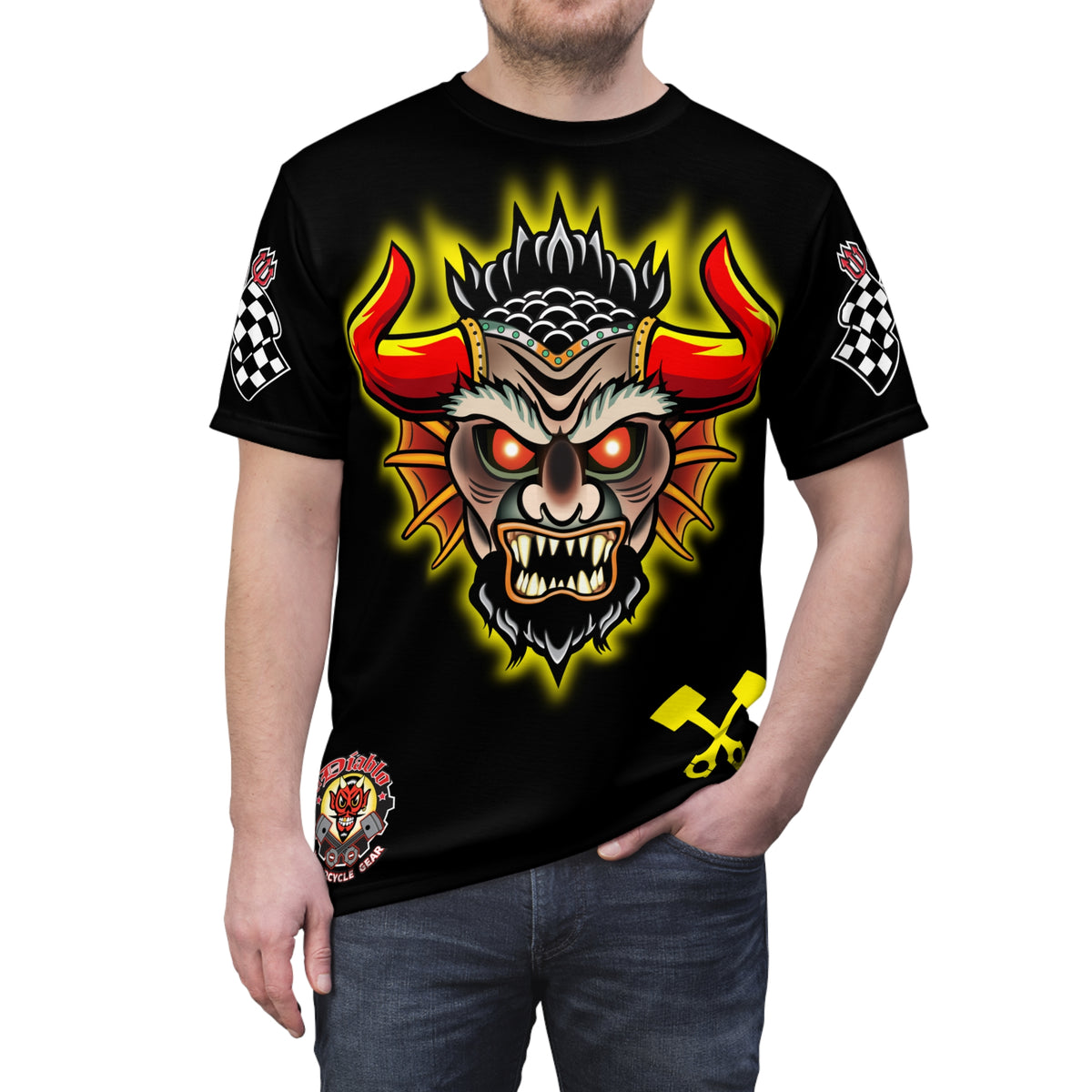Speed Demon HiViz Custom Motorcycle Super Tee