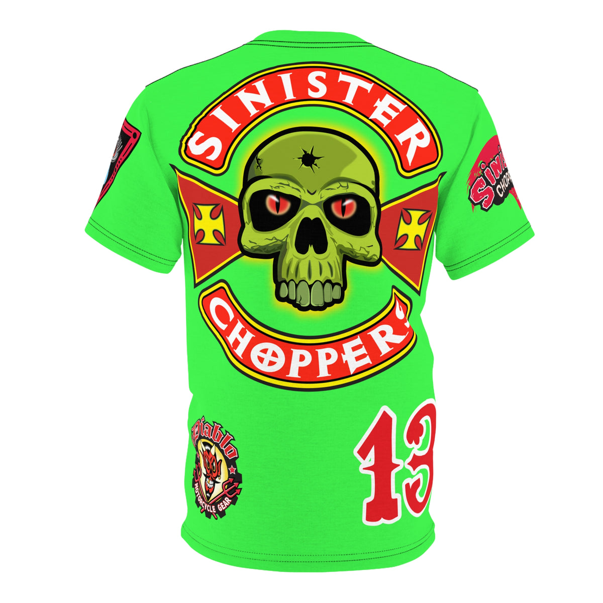 Very Special Sinister Choppers HiViz Bad Attitude Super Tee