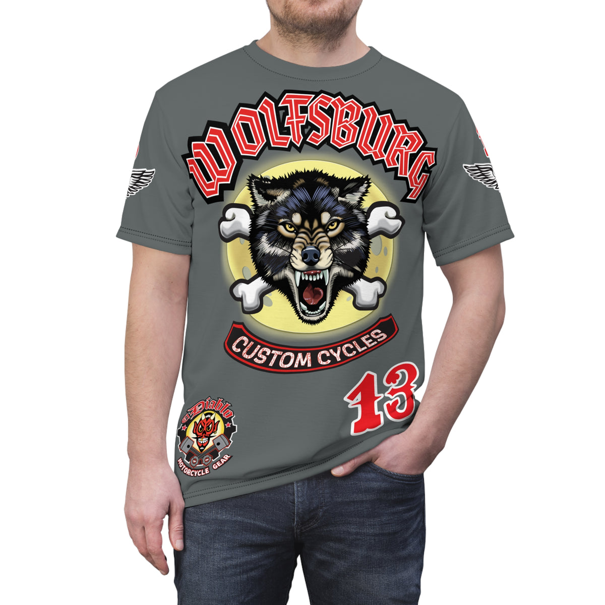 Wolfsburg Custom Cycles HiViz Super Tee - High Performance Motorcycle Riding Tee