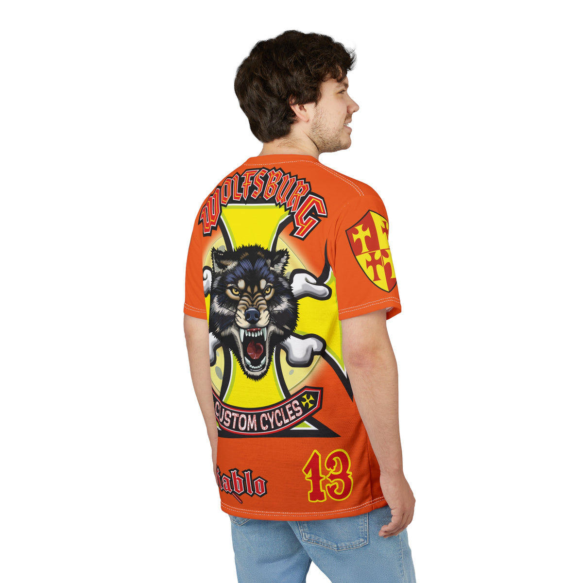 Wolfsburg Custom Cycles HiViz High Comfort Motorcycle Riders Super Tee