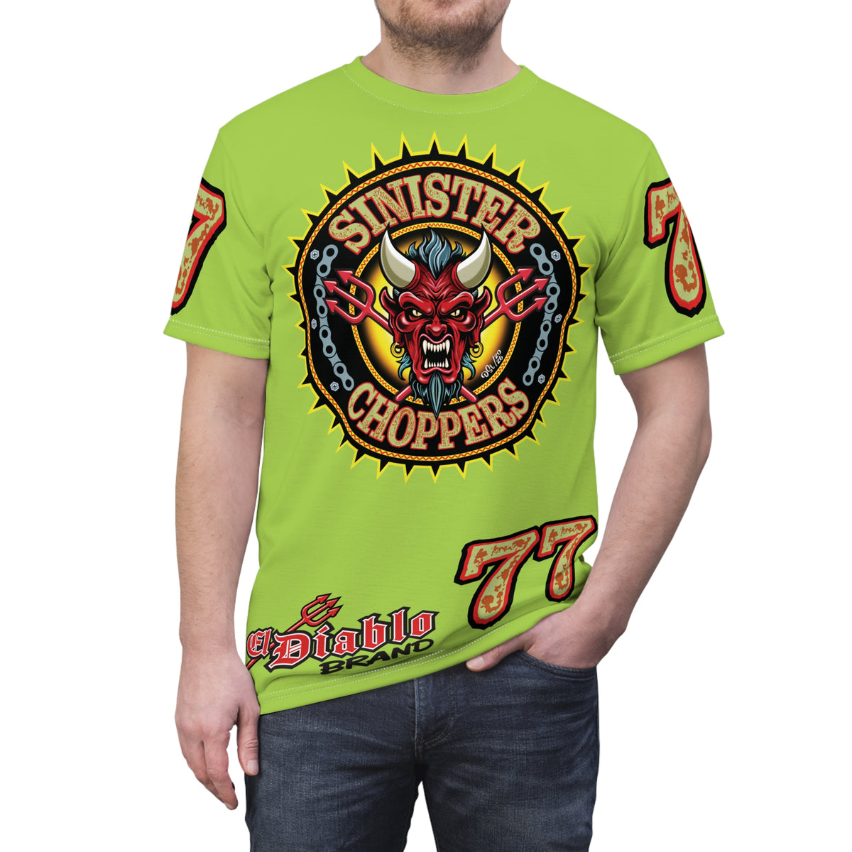 VERY Special HIVIZ Sinister Choppers BIG D SUPER T— Ride Cool Look Cool in our Best Super Tee