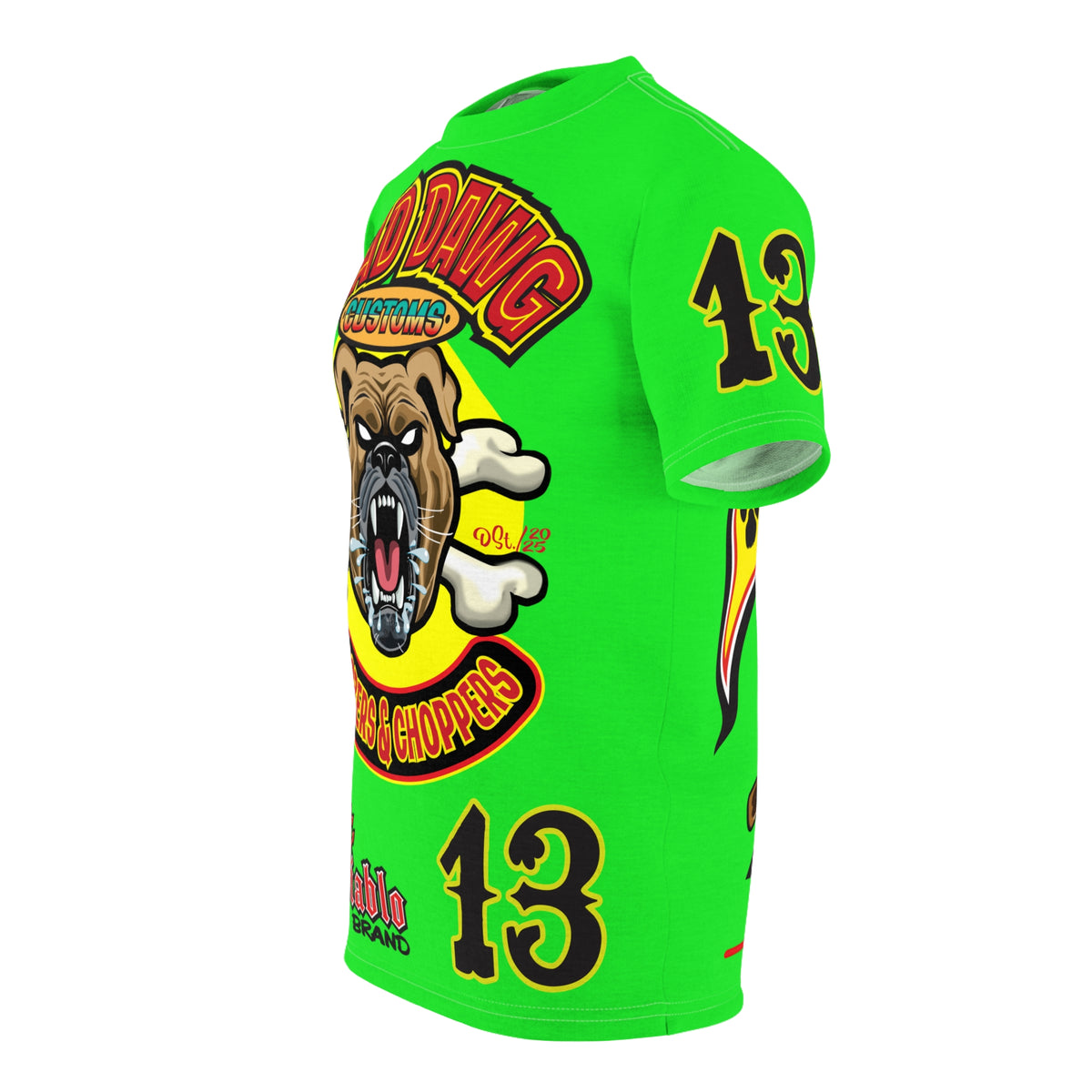 Very Special Mad Dawg Choppers & Bobbers Custom HiViZ Super Tee