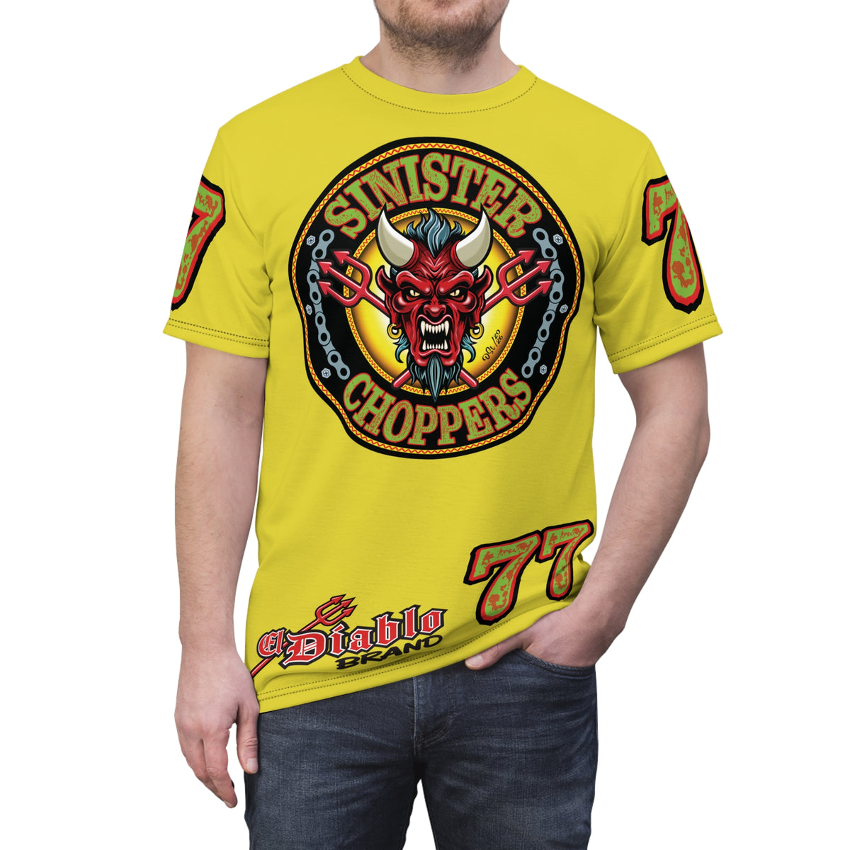 VERY Special HIVIZ Sinister Choppers BIG D SUPER T— Ride Cool, Look Cool in our Best Super Tee