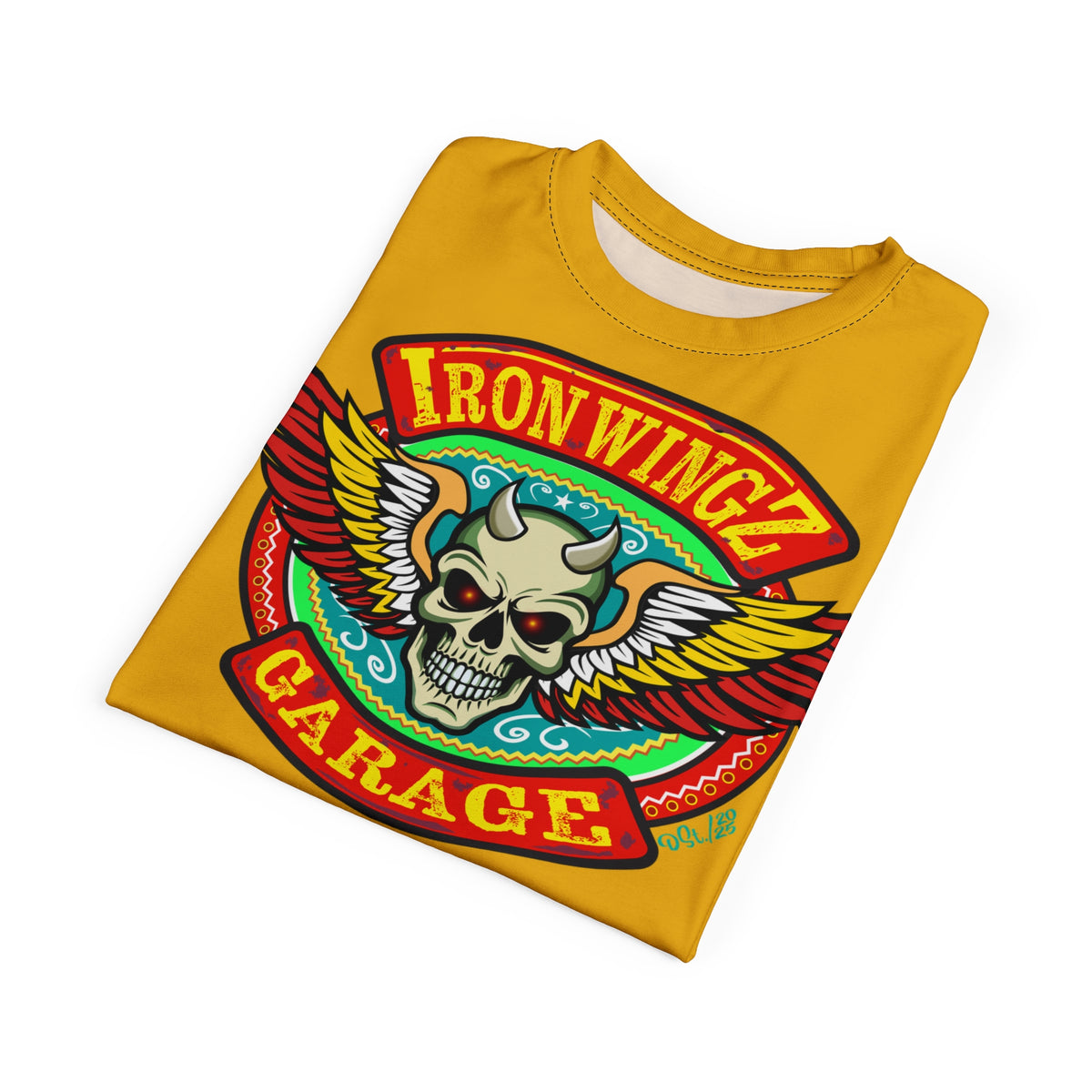 Iron Wingz Garage HiViz Super T - Hardcore Motorcycle Riders Cut