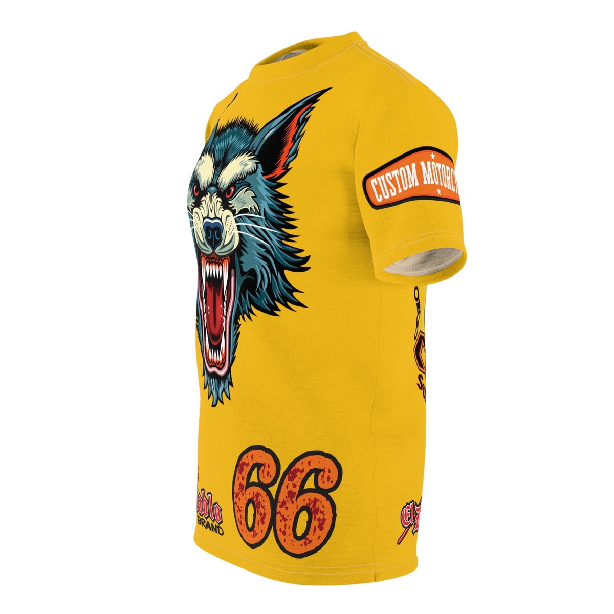 MWT Wolf Custom Motorcycles Super Tee — Viciously Cool High Performance Motorcycle Riding Shirt
