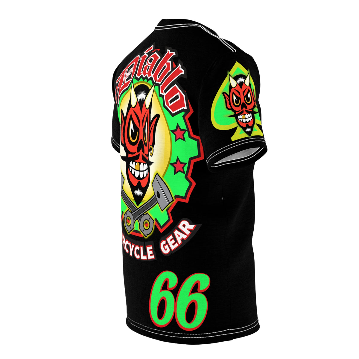El Diablo Motorcycle Threads Unisex Super Tee - Edgy Graphic Tee for Biker Enthusiasts